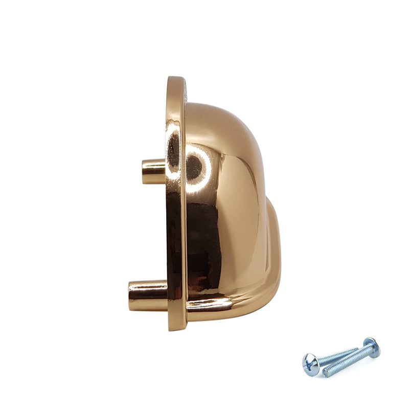 M4TEC Polished Brass Cup Handle: VD7 series - Bedrooms Plus