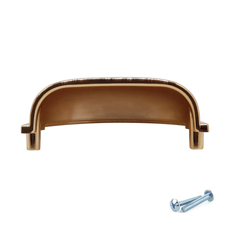 M4TEC Polished Brass Cup Handle: VD7 series - Bedrooms Plus