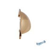 M4TEC Polished Brass Medium Cup Handle: VD9 series - Bedrooms Plus