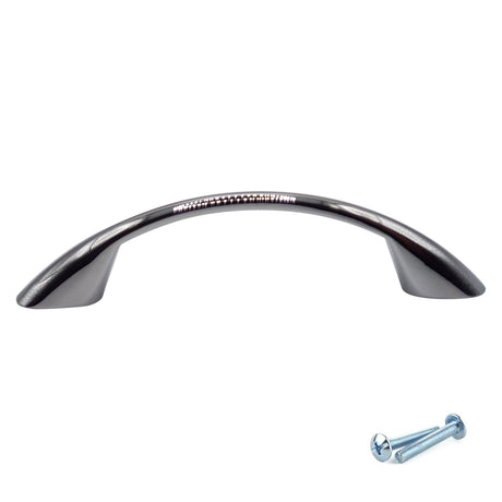 M4TEC Polished Chrome Bow Handle Door, Drawer & Cupboard VD6 series - Bedrooms Plus