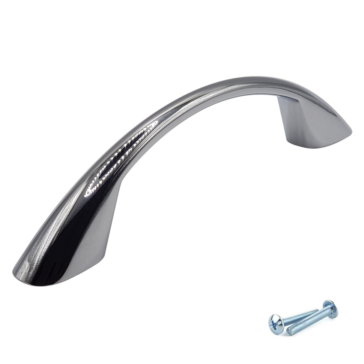 M4TEC Polished Chrome Bow Handle: VD6 series - Bedrooms Plus