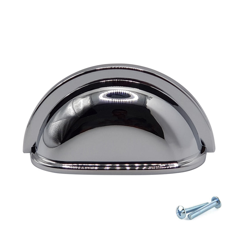 M4TEC Polished Chrome Cup Handle: VD7 series - Bedrooms Plus