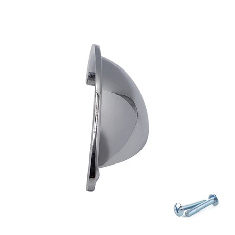 M4TEC Polished Chrome Medium Cup Handle: VD9 series - Bedrooms Plus