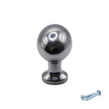 M4TEC Polished Chrome Oval Knob Handle – VG8 Series (36mm Cabinet, Drawer & Cupboard Knob) - Bedrooms Plus
