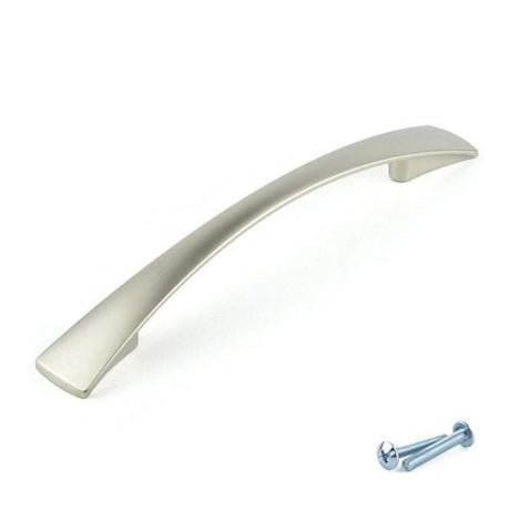 Matt Nickel Tapered Cabinet & Cupboard Handle – M4TEC Elgin D6 - Bedrooms Plus
