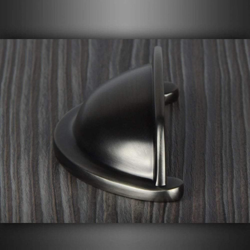 Pewter Drawer Cup Pull Handle M4TEC Dalmally D7 - Bedrooms Plus