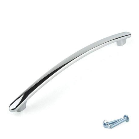 Polished Chrome Cupboard Door Handle M4TEC Cookney B8 - Bedrooms Plus