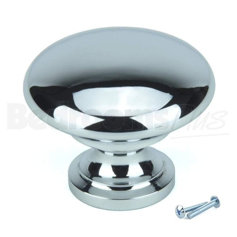 Polished Chrome Cupboard Knob Handle M4TEC Rafford V4 - Bedrooms Plus