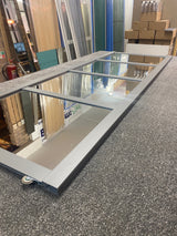 Shaker Mirror Sliding Door Wardrobe Kit 3 Panel with Luxe Dust Grey Frame - Bedrooms Plus