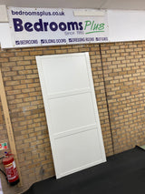 Shaker White Wood Sliding Door Wardrobe Kit 2 Panel - Bedrooms Plus