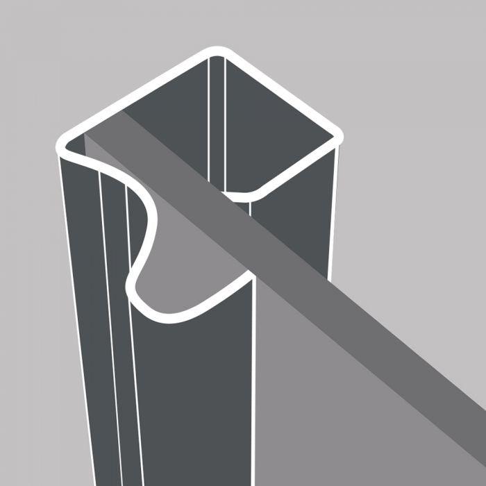 Silver Heritage Sliding Door Wardrobe Kit - 2 Door Mirror & Pure White Glass - Made To Measure - Bedrooms Plus