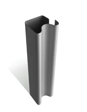 Kit de porte de garde-robe coulissante argent classique - miroir 2 portes et verre blanc pur - sur mesure