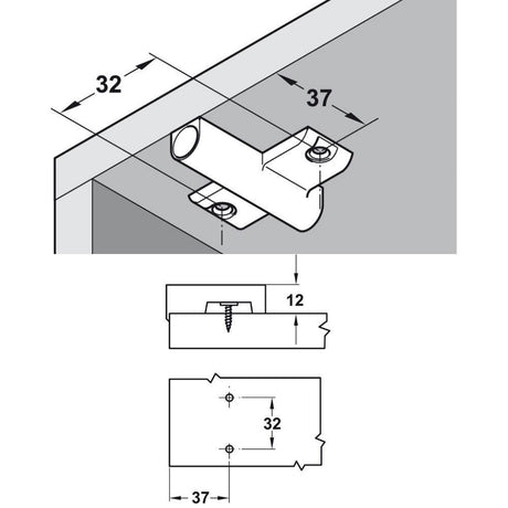 Soft Close Damper & Bracket - Bedrooms Plus