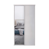 Spacepro Classic 2 Door sliding wardrobe Kit Cashmere frame 1 x Panel 1 x Mirror (w)1489mm - Bedrooms Plus