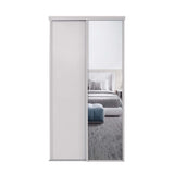 Spacepro Classic 2 Door sliding wardrobe Kit Cashmere frame 1 x Panel 1 x Mirror (w)1793mm - Bedrooms Plus