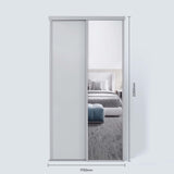Spacepro Classic 2 Door sliding wardrobe Kit Dove Grey frame 1 x Panel 1 x Mirror (w)1793mm - Bedrooms Plus