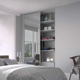 Spacepro Classic 2 Door sliding wardrobe Kit Dove Grey frame 1 x Panel 1 x Mirror (w)1793mm - Bedrooms Plus