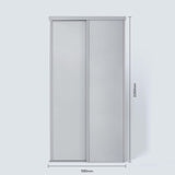 Spacepro Classic 2 Door sliding wardrobe Kit Dove Grey Panel (w)1185mm - Bedrooms Plus