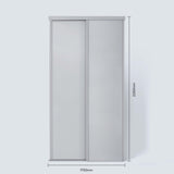 Spacepro Classic 2 Door sliding wardrobe Kit Dove Grey Panel (w)1793mm - Bedrooms Plus