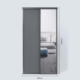 Spacepro Classic 2 Door sliding wardrobe Kit Graphite frame 1 x Panel 1 x Mirror (w)1185mm - Bedrooms Plus