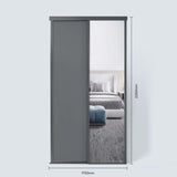Spacepro Classic 2 Door sliding wardrobe Kit Graphite frame 1 x Panel 1 x Mirror (w)1793mm - Bedrooms Plus
