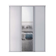 Spacepro Classic 3 Door sliding wardrobe Kit Cashmere frame 2 x Panel 1 x Mirror (w)2216mm - Bedrooms Plus