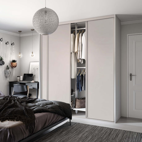 Spacepro Classic 3 Door sliding wardrobe Kit Cashmere Panel (w)1760mm - Bedrooms Plus