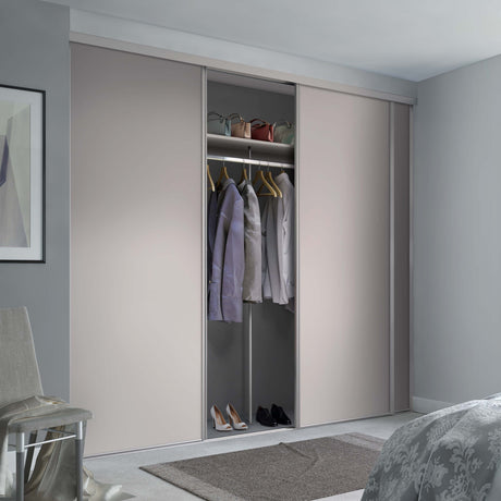 Spacepro Classic 3 Door sliding wardrobe Kit Cashmere Panel (w)1760mm - Bedrooms Plus