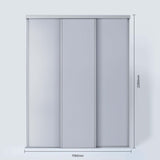 Spacepro Classic 3 Door sliding wardrobe Kit Dove Grey Panel (w)1760mm - Bedrooms Plus