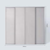Spacepro Classic 4 Door sliding wardrobe Kit Cashmere Panel (w)2370mm - Bedrooms Plus
