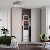 Spacepro Classic 4 Door sliding wardrobe Kit Cashmere Panel (w)2370mm - Bedrooms Plus