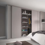Spacepro Classic 4 Door sliding wardrobe Kit Cashmere Panel (w)2370mm - Bedrooms Plus