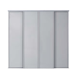 Spacepro Classic 4 Door sliding wardrobe Kit Dove Grey Panel (w)2978mm - Bedrooms Plus