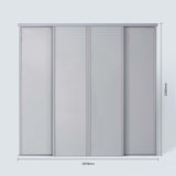 Spacepro Classic 4 Door sliding wardrobe Kit Dove Grey Panel (w)2978mm - Bedrooms Plus