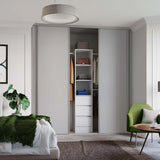Spacepro Classic 4 Door sliding wardrobe Kit Dove Grey Panel (w)2978mm - Bedrooms Plus