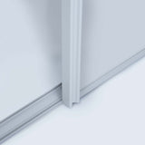 Spacepro Classic 4 Door sliding wardrobe Kit Walnut frame 2 x Panel 2 x Mirror (w)2370mm - Bedrooms Plus