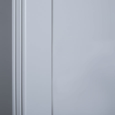 Spacepro Shaker 2 Door sliding wardrobe Kit Mirror White frame (w)1145mm - Bedrooms Plus