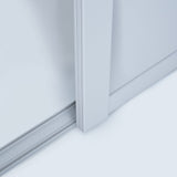 Spacepro Shaker 2 Door sliding wardrobe Kit Mirror White frame (w)1145mm - Bedrooms Plus