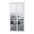 Spacepro Shaker 2 Door sliding wardrobe Kit Mirror White frame (w)1145mm - Bedrooms Plus