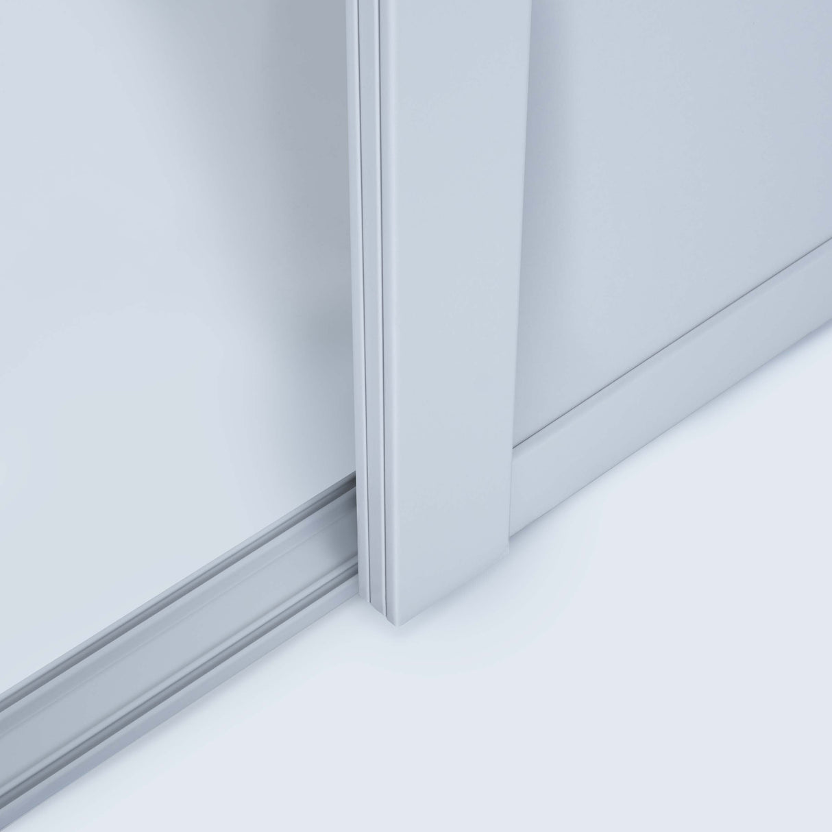 Spacepro Shaker 2 Door sliding wardrobe Kit Mirror White frame (w)1753mm - Bedrooms Plus