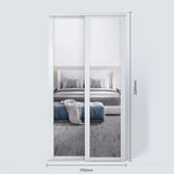 Spacepro Shaker 2 Door sliding wardrobe Kit Mirror White frame (w)1753mm - Bedrooms Plus
