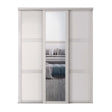Spacepro Shaker 3 Door sliding wardrobe Kit Mirror Cashmere frame (w)1680mm - Bedrooms Plus
