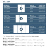 Spacepro Shaker 3 Door sliding wardrobe Kit Mirror Oak frame (w)2592mm - Bedrooms Plus