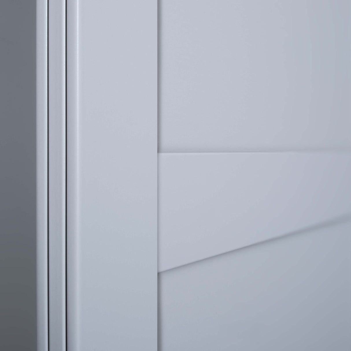 Spacepro Shaker 3 Door sliding wardrobe Kit Mirror White frame (w)2592mm - Bedrooms Plus