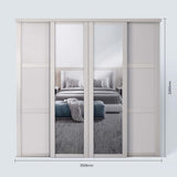 Spacepro Shaker 4 Door sliding wardrobe Kit Mirror Cashmere frame (w)3506mm - Bedrooms Plus