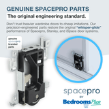 SpacePro Stanley/Acme Sliding Wardrobe Door Bottom Roller 17 - 4264Y - 050 50kg - Bedrooms Plus