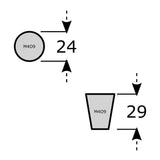 Stainless Steel Cupboard Knob Cabinet Handle – M4TEC Tyndrum O9 - Bedrooms Plus
