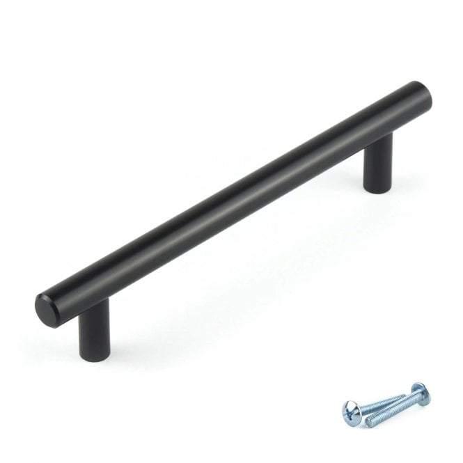 T - Bar Black Cupboard Door Cabinet Handle M4TEC Ballater D5 - Bedrooms Plus