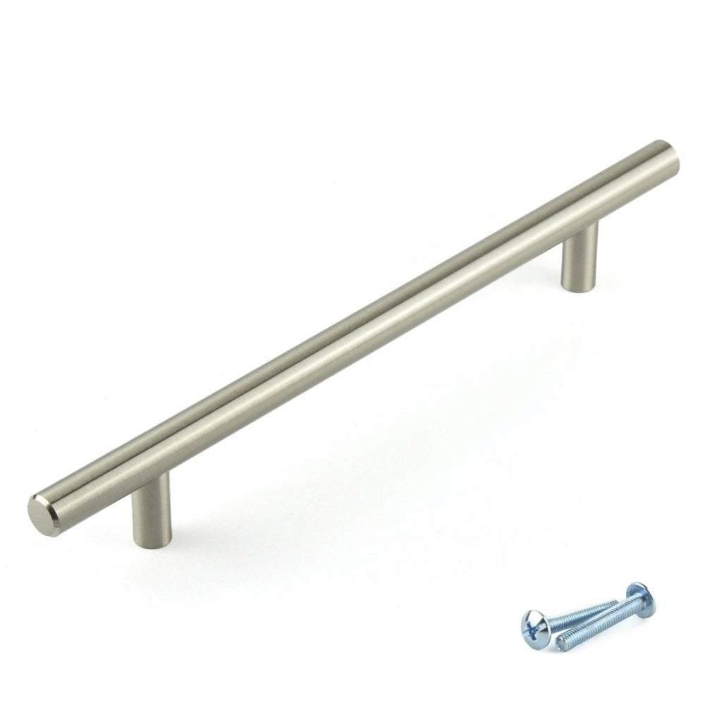 T - Bar Brushed Nickel Cupboard Door Cabinet Handle M4TEC Balintore D4 - Bedrooms Plus