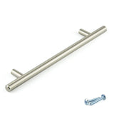 T - Bar Brushed Nickel Cupboard Door Cabinet Handle M4TEC Balintore D4 - Bedrooms Plus